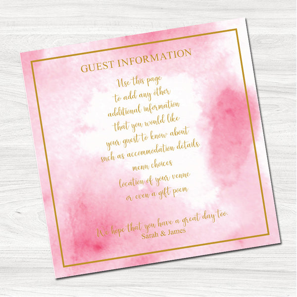 Lillie Guest Information Card