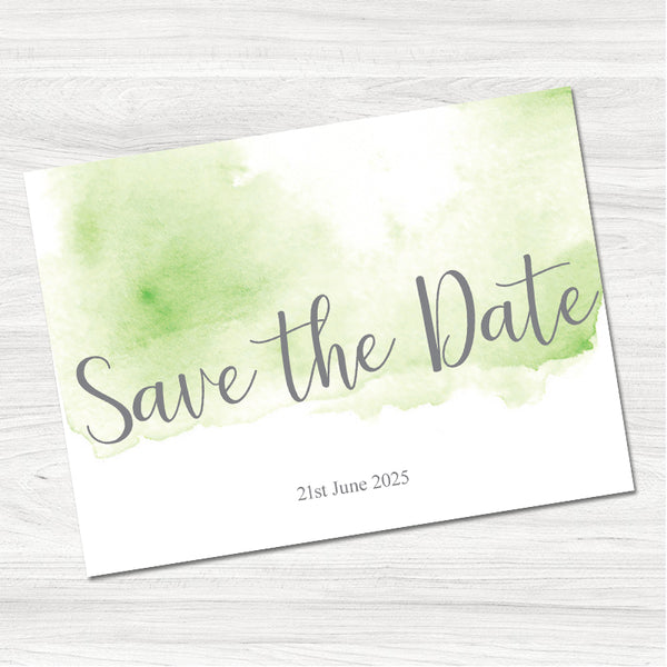 Lillie Mae Green Save the Date Card-Front