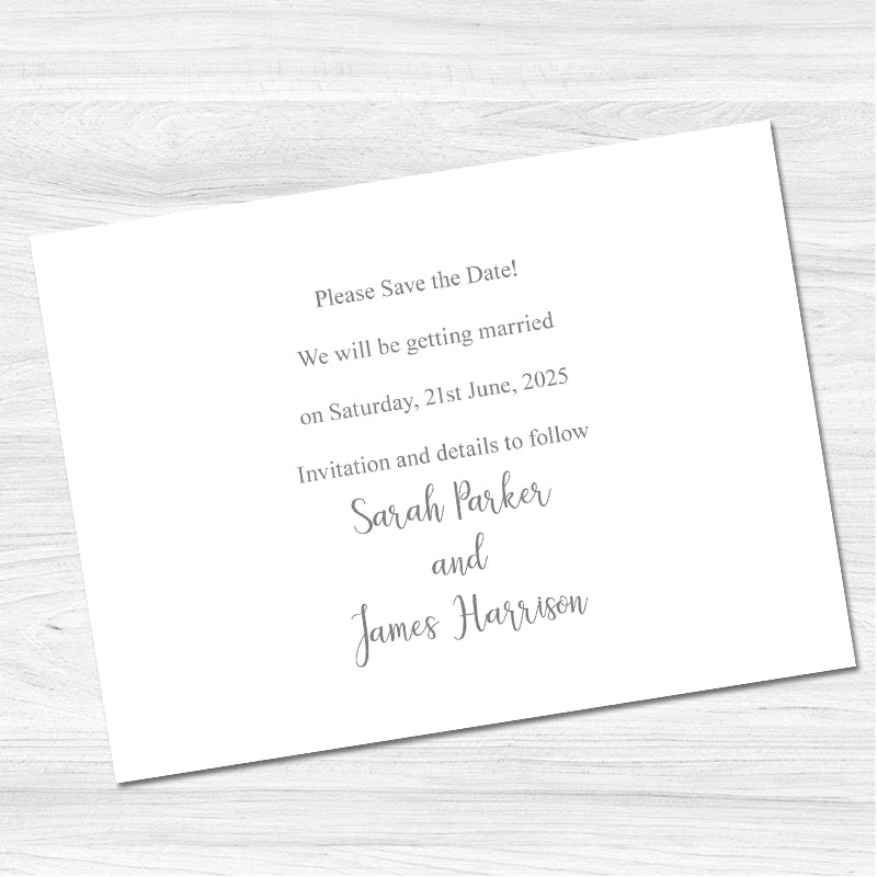 Lillie Mae Save the Date Card-Back