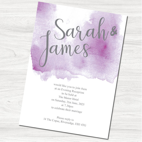 Lillie Mae Wedding Evening Invitation