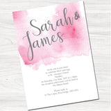 Lillie Mae Pink Wedding Day Invitation