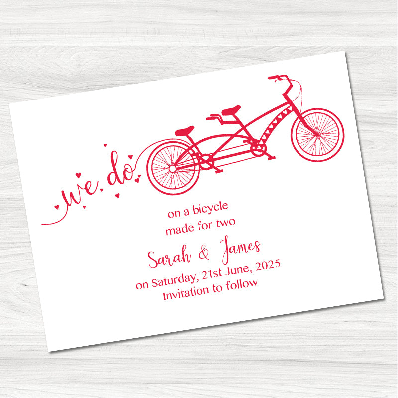 Made for Two Save the Date Card