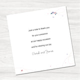 Script Wedding Thank You Card-Inside