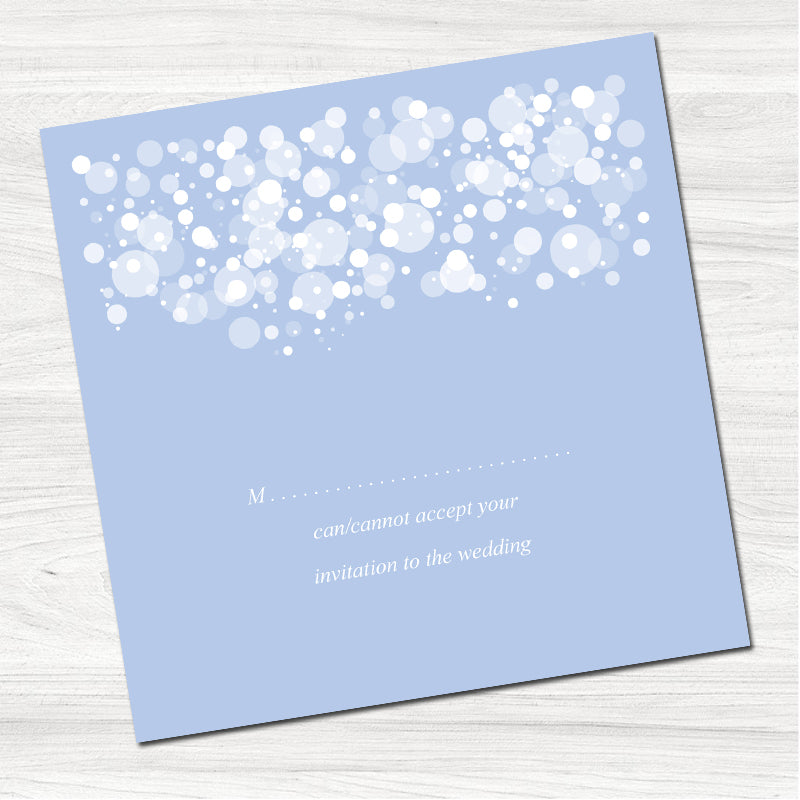 Starry Night Blue Wedding Day Invitation Bundle