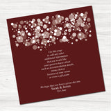 Starry Night Burgundy Wedding Day Invitation Bundle