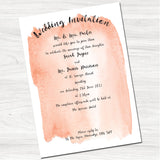 Tintin Orange Wedding Day Invitation