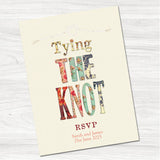 Tying the Knot Reply Card-Front