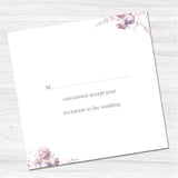 Vintage Flowers Reply Card-Inside