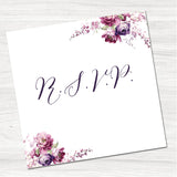 Vintage Flowers Reply Card