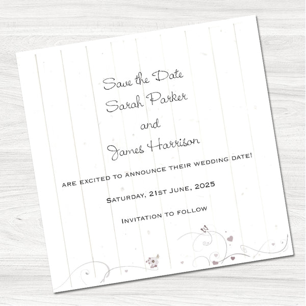 Vintage Roses Save the Date Card-Inside