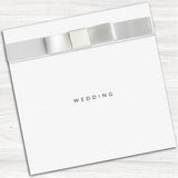 White Wedding Wedding Evening Invitation.